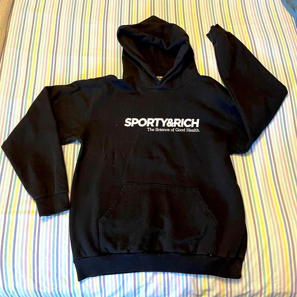 Sporty & Rich Black Hoodie